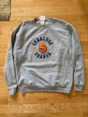 Syracuse grey crew neck Champion sweatshirt size L